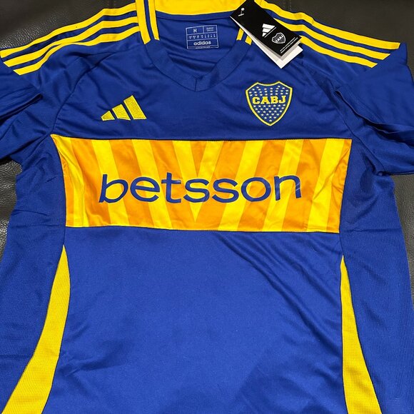 Adidas Argentina BOCA JUNIORS Blue Men's JERSEY Sz M,L,XL or 2XL New w tags - Picture 1 of 6